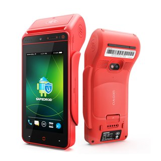 i9100MSR, Mobiles Android POS Terminal mit Card Reader, 2D Scanner und 58mm Drucker