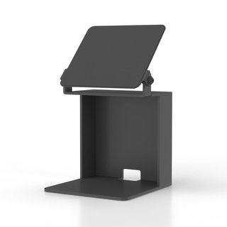 Tablet / Druckerstnder, Halter mit verstellbarem Winkel, schwarz