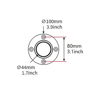 PS750, Standrohr mit Tischbefestigung, Hhe 750mm, Durchmesser 44mm, schwarz