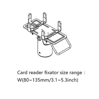 PTA320, Halterung fr EC Terminal, Lnge 320mm, schwarz