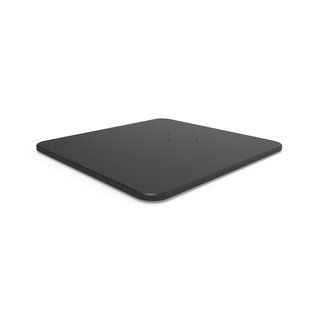 BP380, freistehende Grundplatte, 350x380x10 mm, schwarz