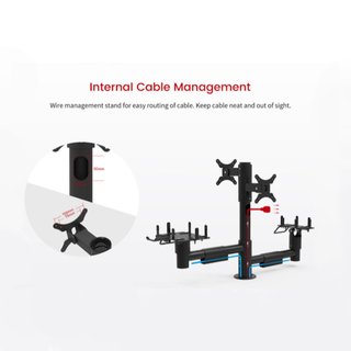 PS3020, Pole Mount System, Hhe 500mm, aufgerumter Arbeitsplatz fr den POS, schwarz