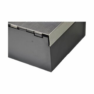 CMF460S, Fliptop, Sprungdeckel aus Edelstahl, 8 Scheinfcher, 6 Mnzfcher, mit abschliessbarem Deckel