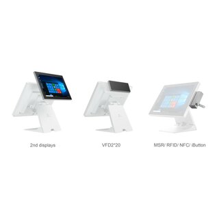 M1-i5, 15 Touchkasse, Alu Gehuse, Intel Core i5-8260U oder i5-1145G7, PCAP, 8GB RAM, 128GB SSD, schwarz oder silber
