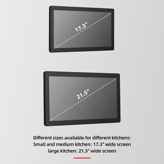 N9+KDS, 17.3 oder 21.5 Kitchen Display System im Alu Gehäuse, ausgestattet mit Intel J4125 oder i5-8260U