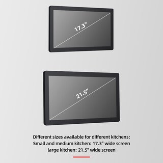 N9+KDS, 17.3 oder 21.5 Kitchen Display System im Alu Gehuse, ausgestattet mit Intel J4125 oder i5-8260U