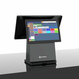 D2, Kassensystem mit 14.1 Bildschirm, inkl. 80mm Bondrucker (Rolle Durchmesser max. 65mm), Intel J4125, RAM 4GB oder 8GB, SSD 128GB, schwarz, inkl. Win10Pro mit Lizenz, verschiedene Ausfhrungen